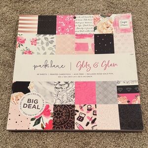 Park Lane Glitz & Glam Cardstock with Rose Gold and Pink Accents